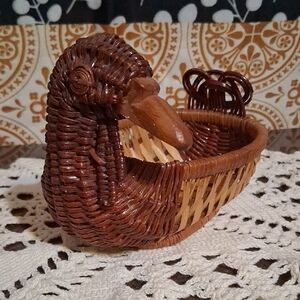 Vintage Woven Duck Basket